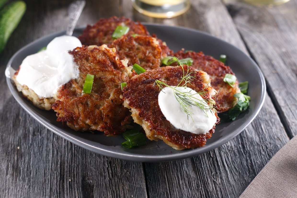 Драники с фаршем в духовке