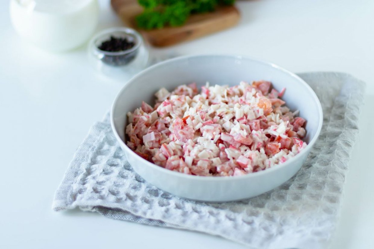 Начинка для млинців з крабових паличок