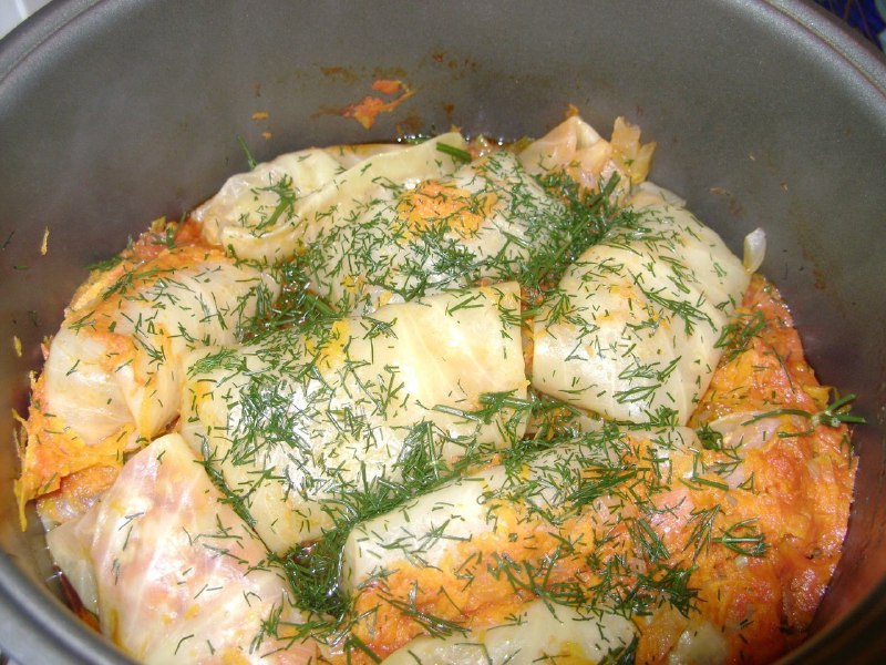 Голубцы с куриной грудкой