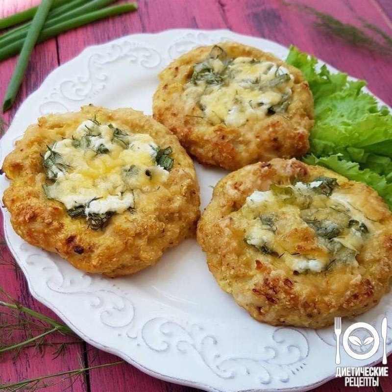 Куриные тарталетки с творогом