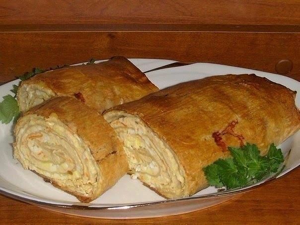 Курячий рулет у лаваші