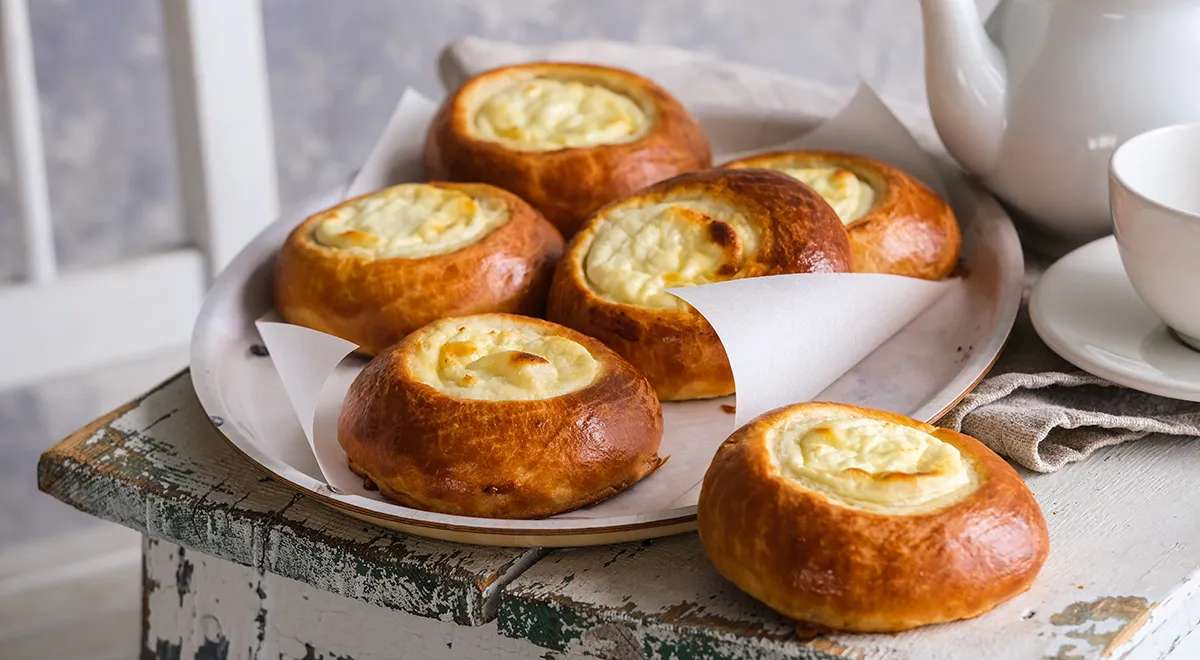 Быстрые ватрушки с творогом
