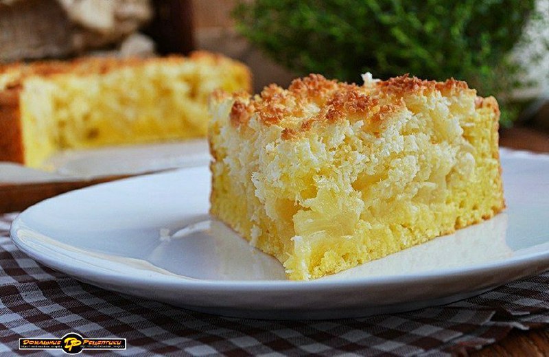 Сирний пиріг з яблуками та кокосовою карамеллю