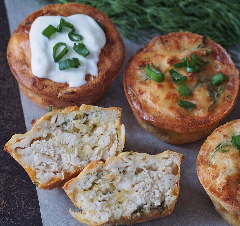 Курячі мафіни з сиром