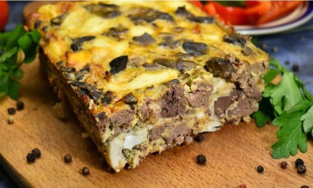 Запеканка из куриной печени