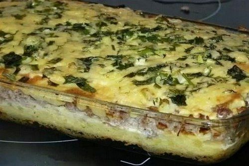 Домашня картопляна запіканка з фаршем