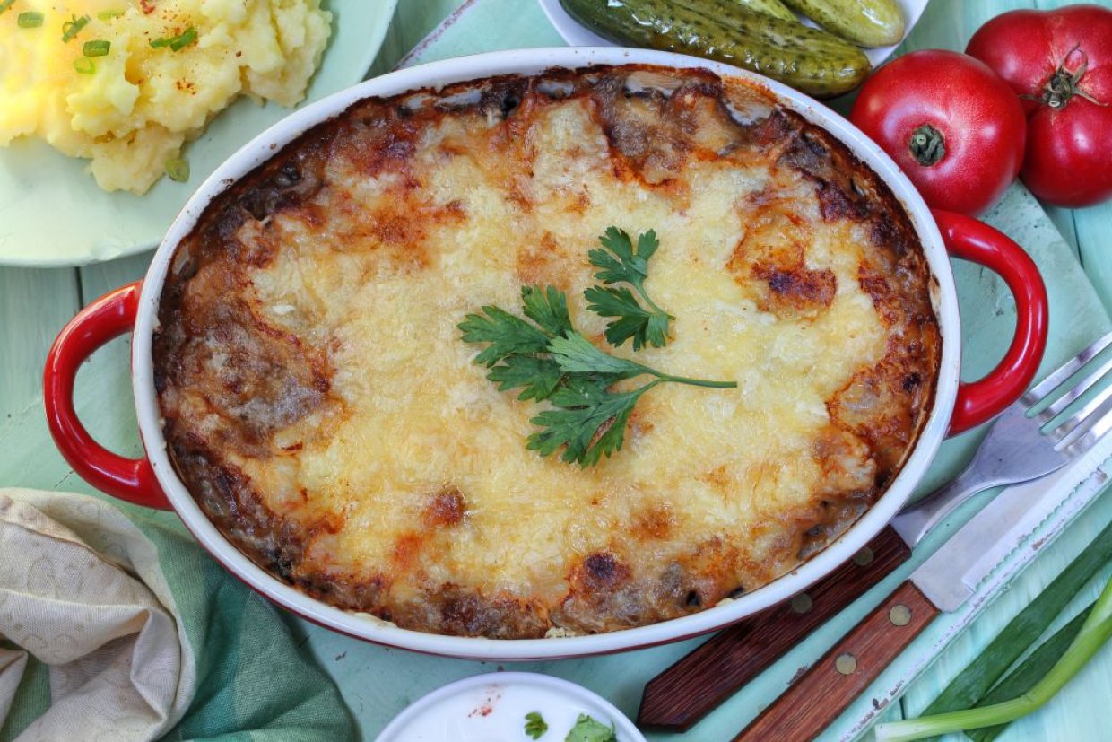 Классический жульен с грибами