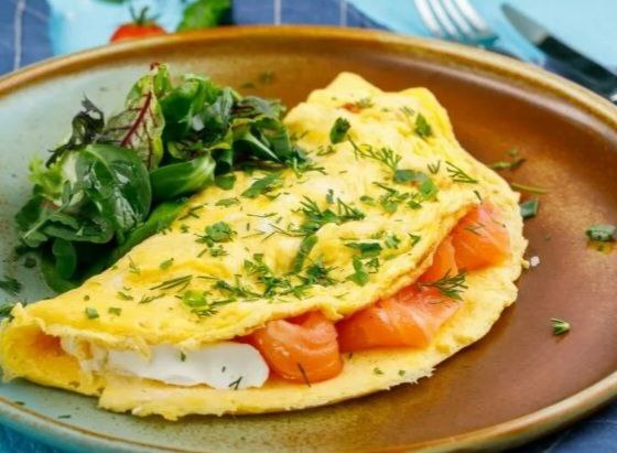 Кабачковий млинець з фореллю