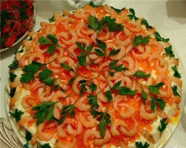 Креветки під шубою