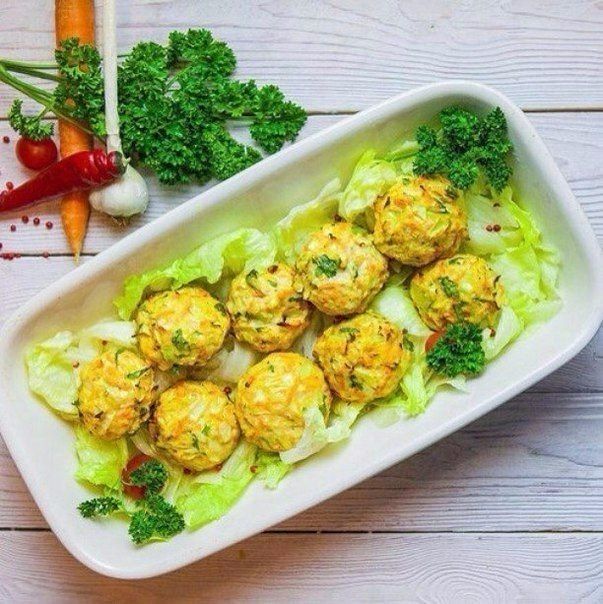Курячі кульки з овочами
