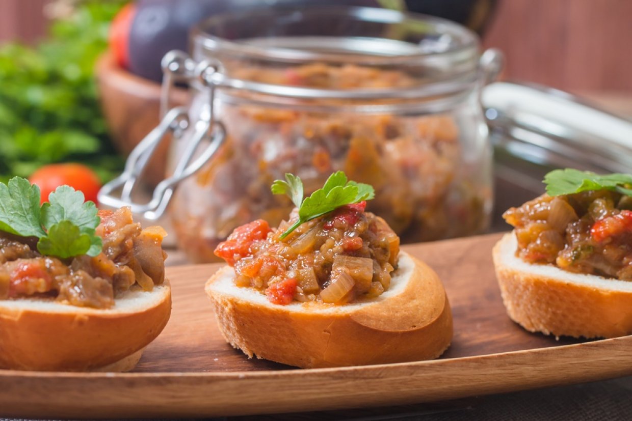 Икра из баклажанов кубиками на зиму