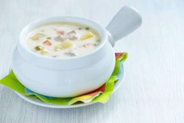 Сирний суп з курячим філе