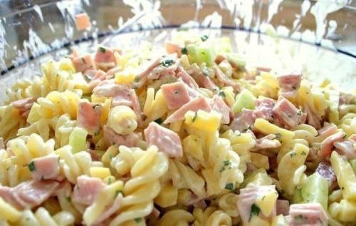 Макарони з шинкою