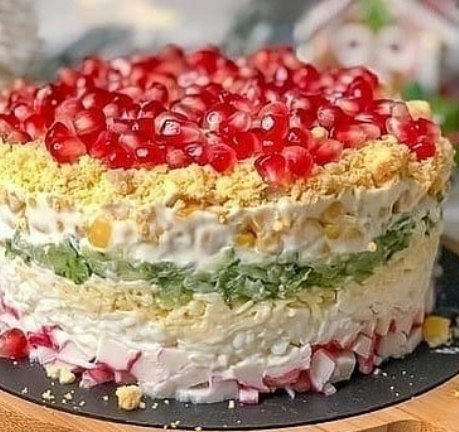 Шаровий салат з крабовими паличками