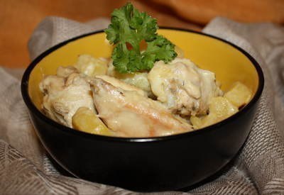 Курка в сметані