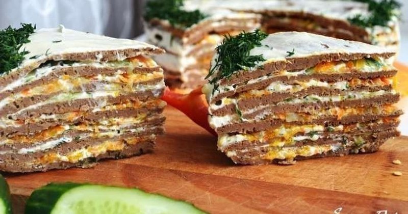 Печеночный торт «Освежающий»