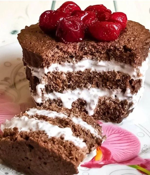 Овсяное пирожное в кружке