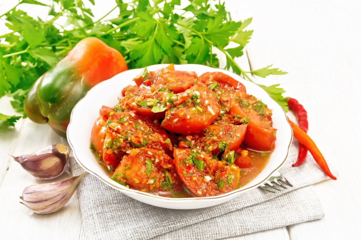 Помідори по-корейськи на зиму