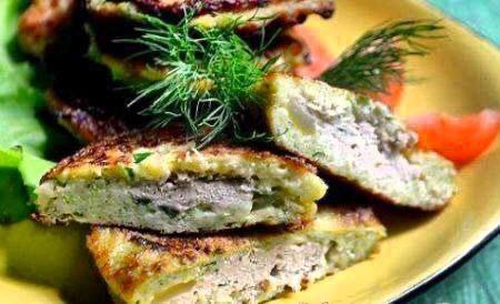 Кабачкові біляші з куркою