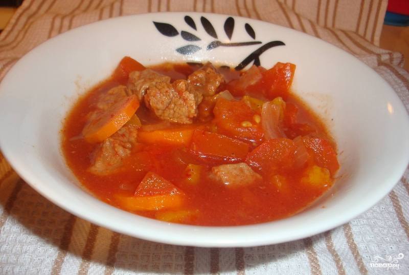 Рагу з яловичини у мультиварці