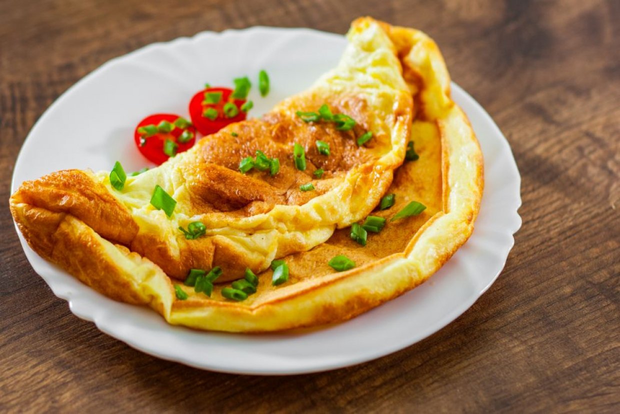 Омлет с манкой