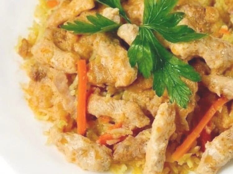 Мясо по-строгановски в мультиварке