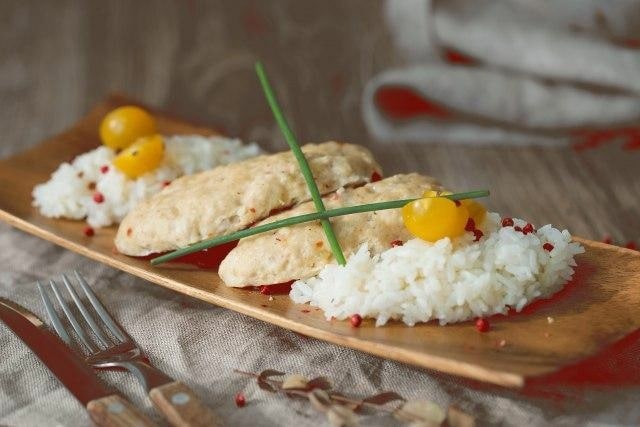 Котлети курячі на пару з рисом