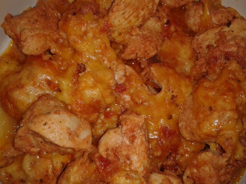 Курица под сыром