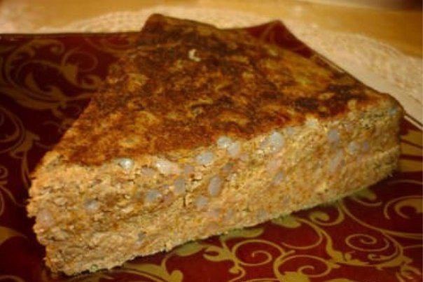 Печінковий пиріг з рисом у мультиварці