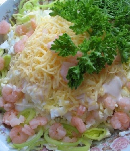 Салат із креветками