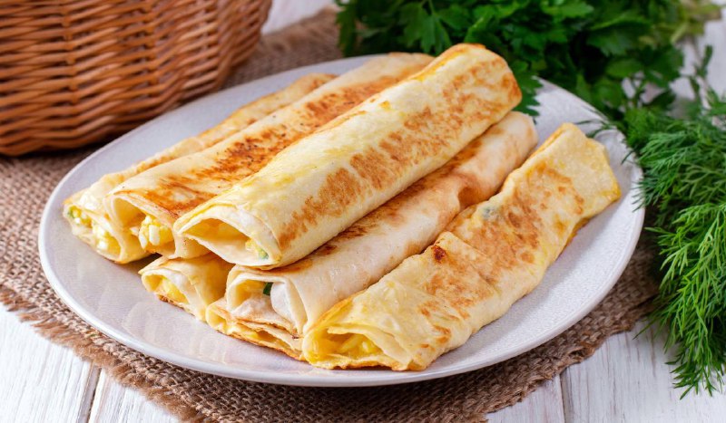 Трубочки из лаваша с картофелем