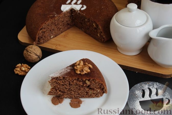 Шоколадный манник с орехами (в мультиварке)