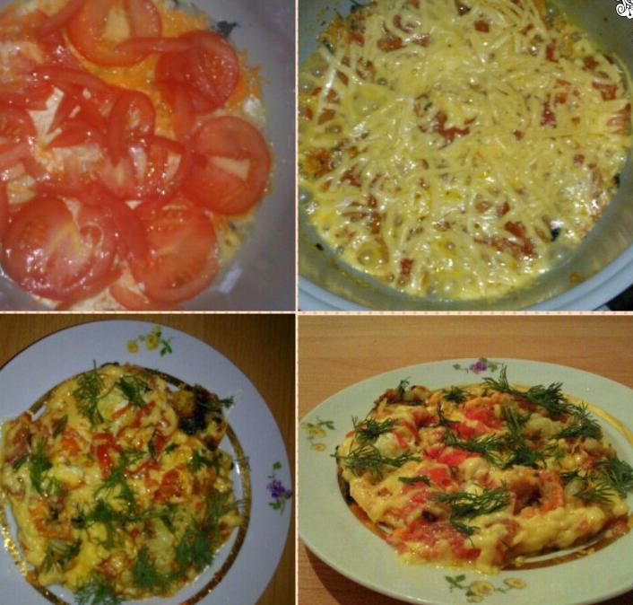 Мінтай запечений з овочами та сиром у мультиварці