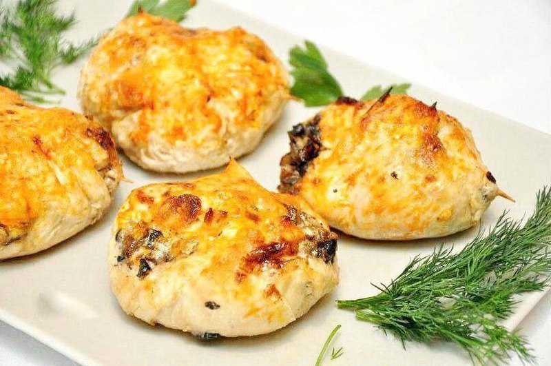 Курячі бомби з грибами