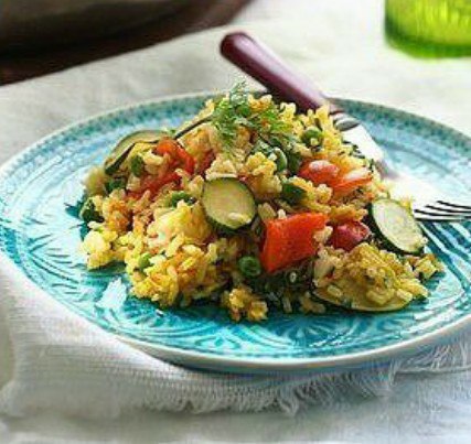 Рис з овочами а ля паелья
