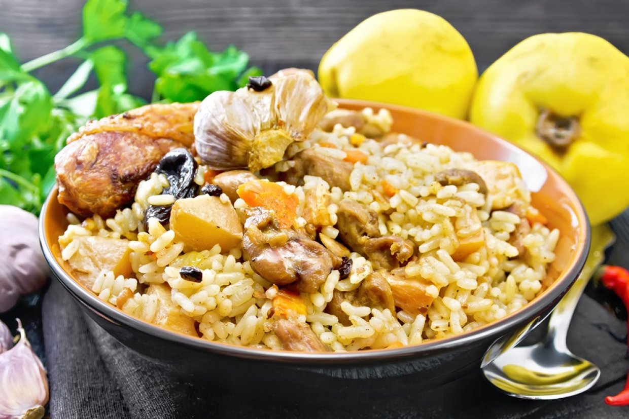 Плов із качки в афганському казані