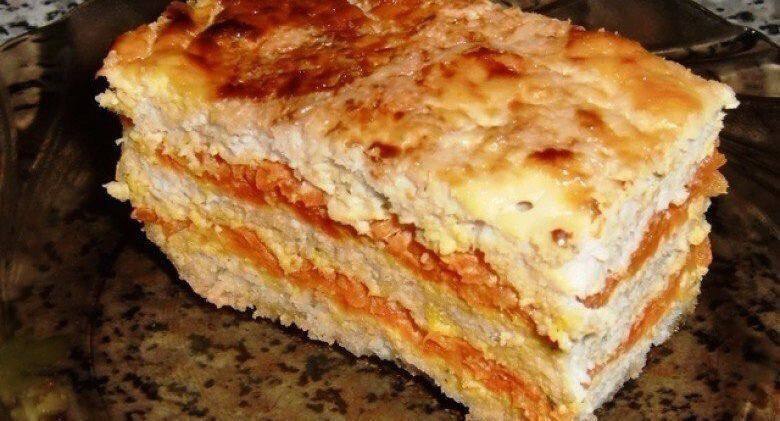 Запеканка из овощей и курицы