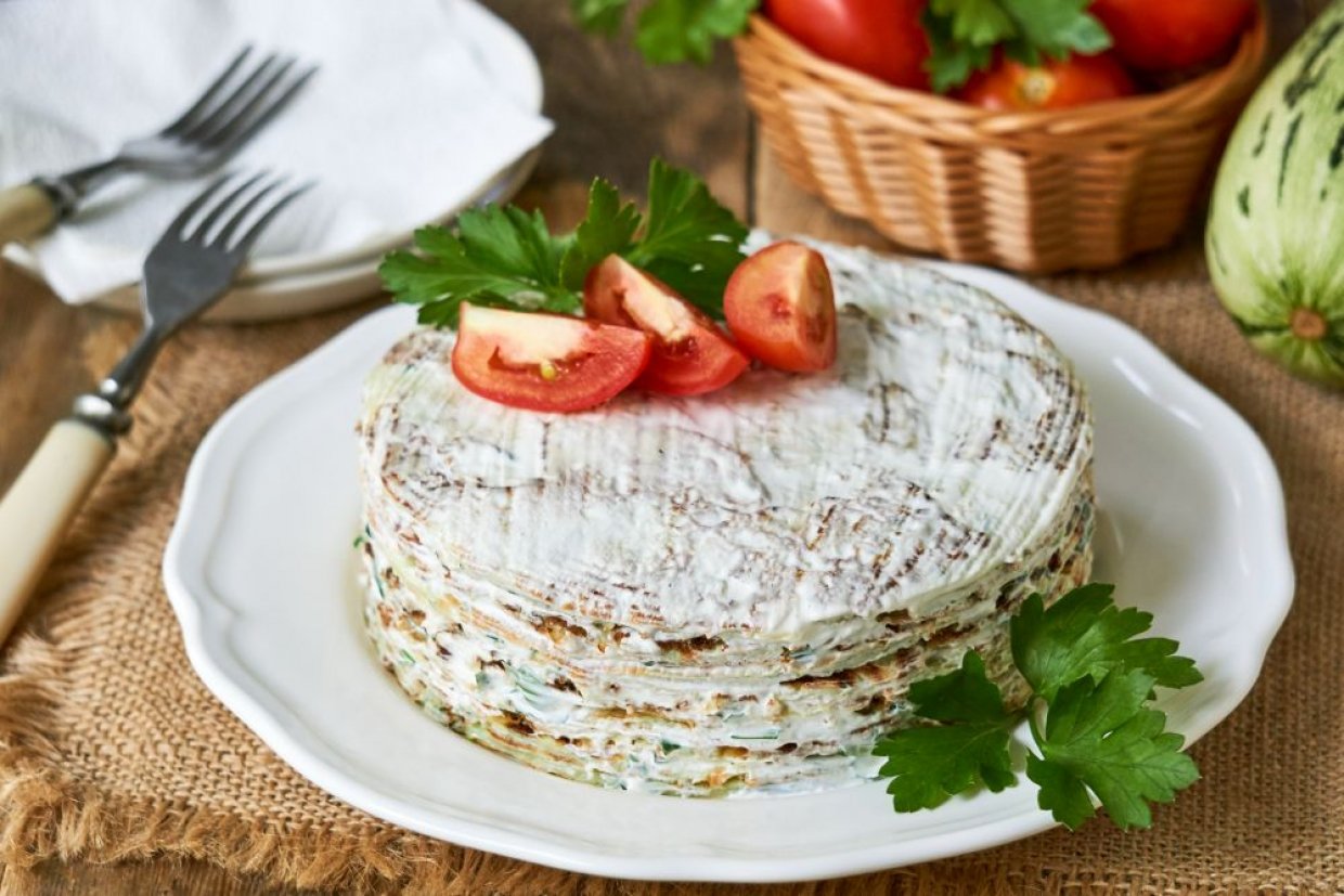 Пісний кабачковий торт