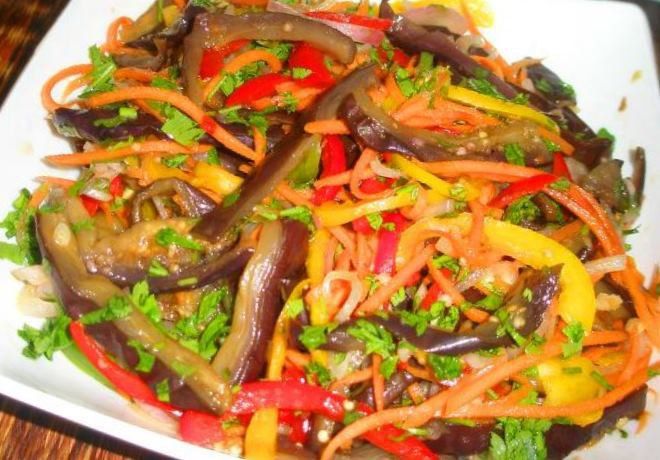 Баклажаны по-корейски на зиму