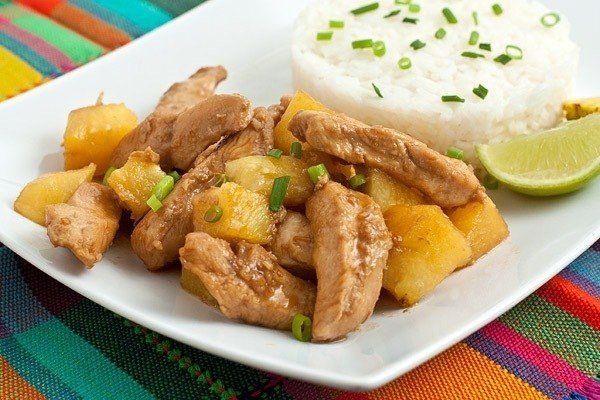 Курка каррі з ананасами