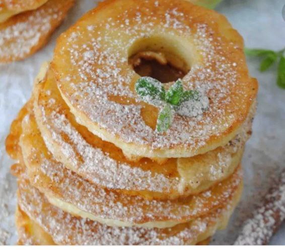 Сирно-яблучні кільця
