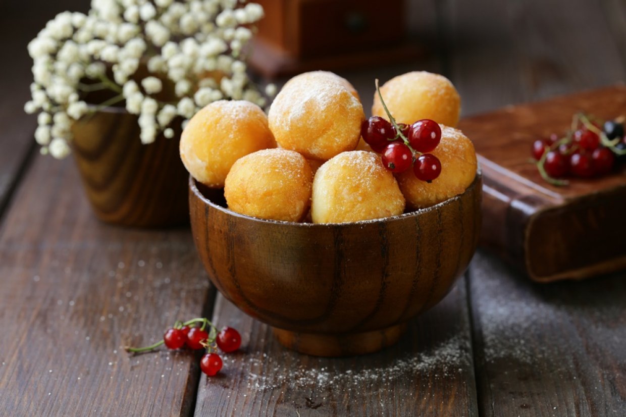Классические творожные пончики