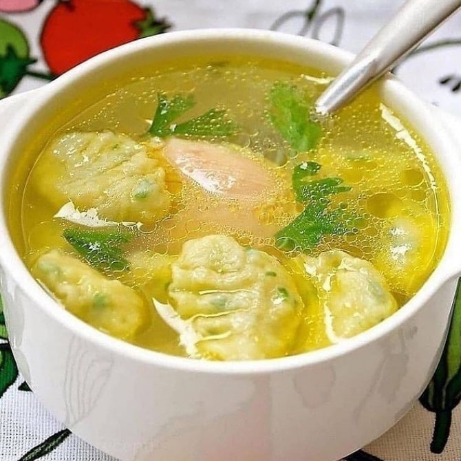 Картопляний суп з галушками