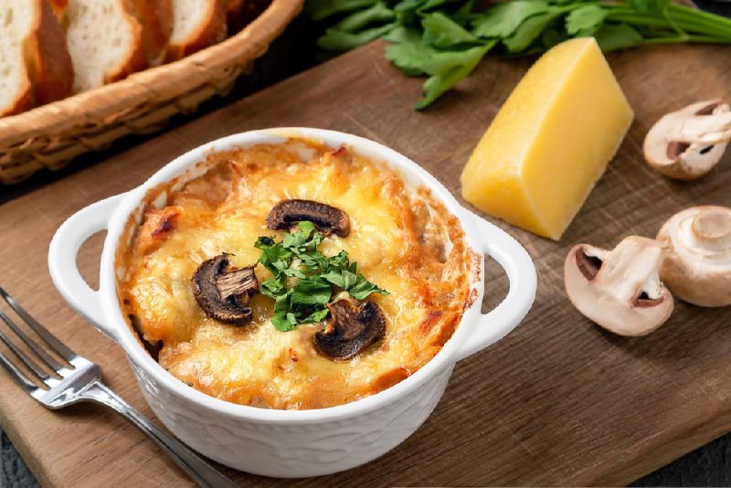 Жульен с мясом и грибами