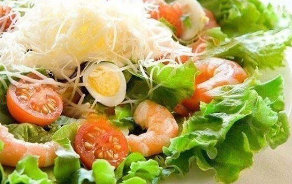 Салат із креветками